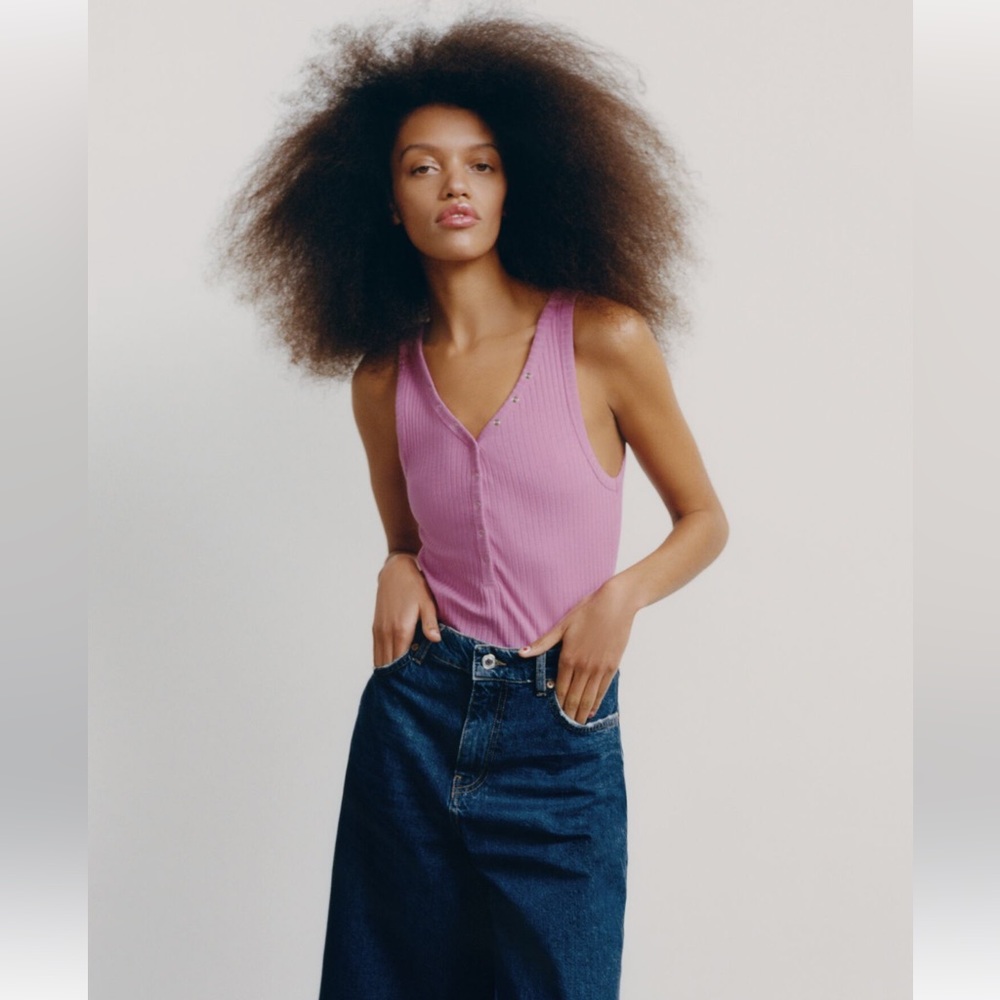 Zara ribbed bodysuit
